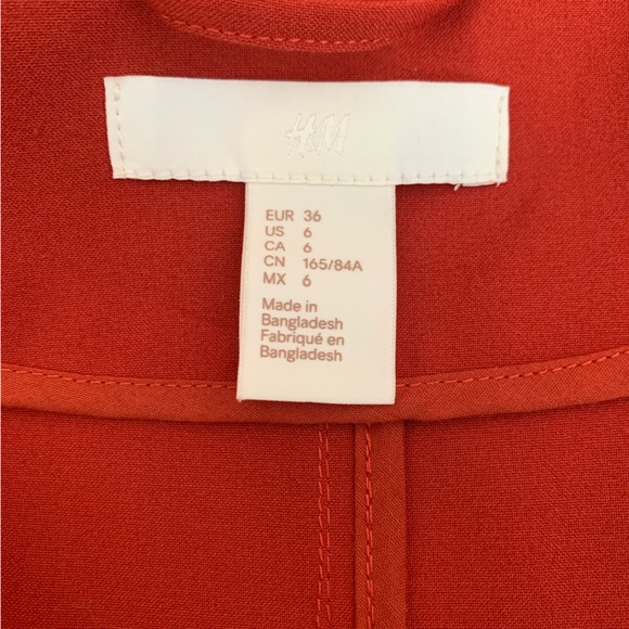 Burnt orange long trench coat - Picture 4 of 4